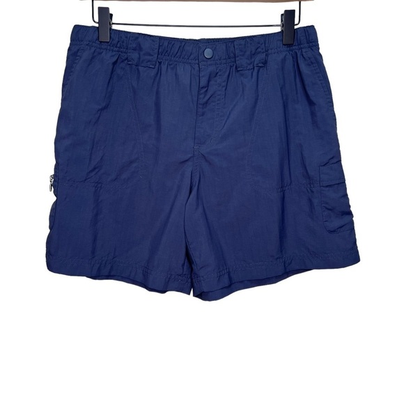 Columbia Gray/Blue Nylon Shorts Size Medium - Picture 1 of 8